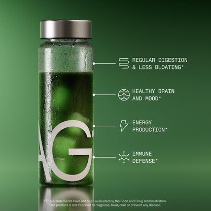 AG1 Greens Powder Supplement | Improve Gut Health | Multivitamin, Probiotic, Gluten Free, Vegan and Keto Friendly | Shaker & Scoop Included | 75 Vitamins (Athletic Greens), Classic Formula AG1 buy supplements Au