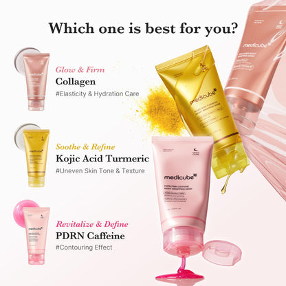 medicube Wrapping Mask PDRN Caffeine Overnight Peel Off Facial Mask | Firming, Depuffing & Hydration | Caffeine, Collagen For Refined, Glass Skin & Face Contour