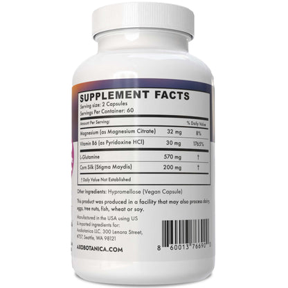 Axobotanica Kidney Cleanse Detox & Repair - Vitamin B6, Magnesium, L-Glutamine & Cornsilk - Kidney Support Supplement, Urinary Flow & Bladder Comfort