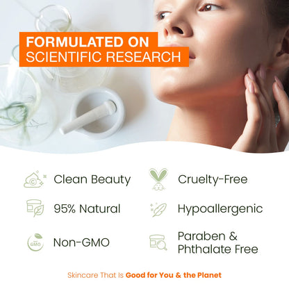 Natural Chemist Vitamin C Serum With Collagen - Dermatologist Tested, Skin Brightening, Anti-Aging, Acne Treatment, Fades Dark Spots, Cruelty Free Korean Skin