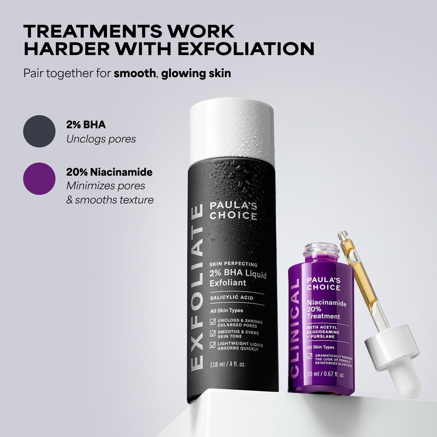Paula's Choice CLINICAL 20% Niacinamide Vitamin B3 Concentrated Face Serum, Anti-Aging Serum for Face, Treatment for Discoloration
