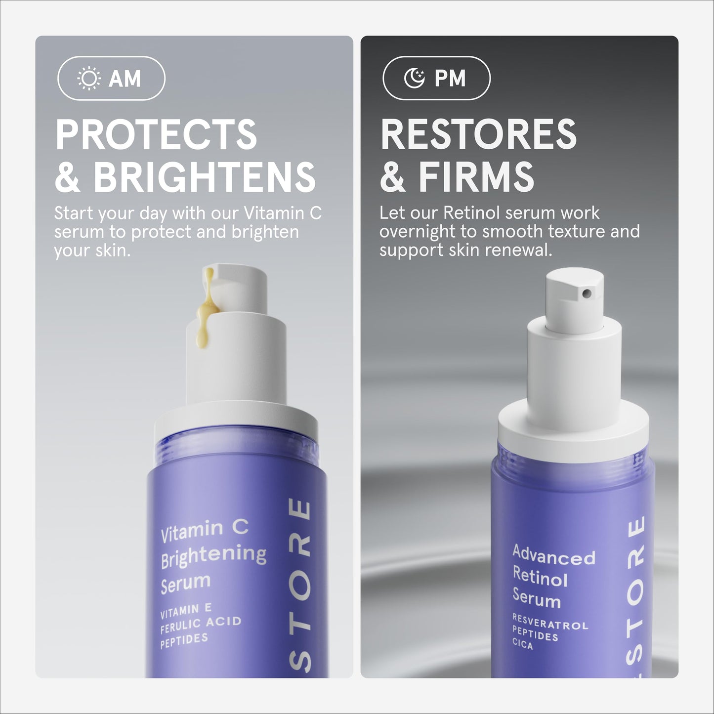 iRestore Retinol Serum for Face - 1% Retinol with Peptides & Hyaluronic Acid - Anti Aging Night Serum for Sensitive Skin - Fragrance Free
