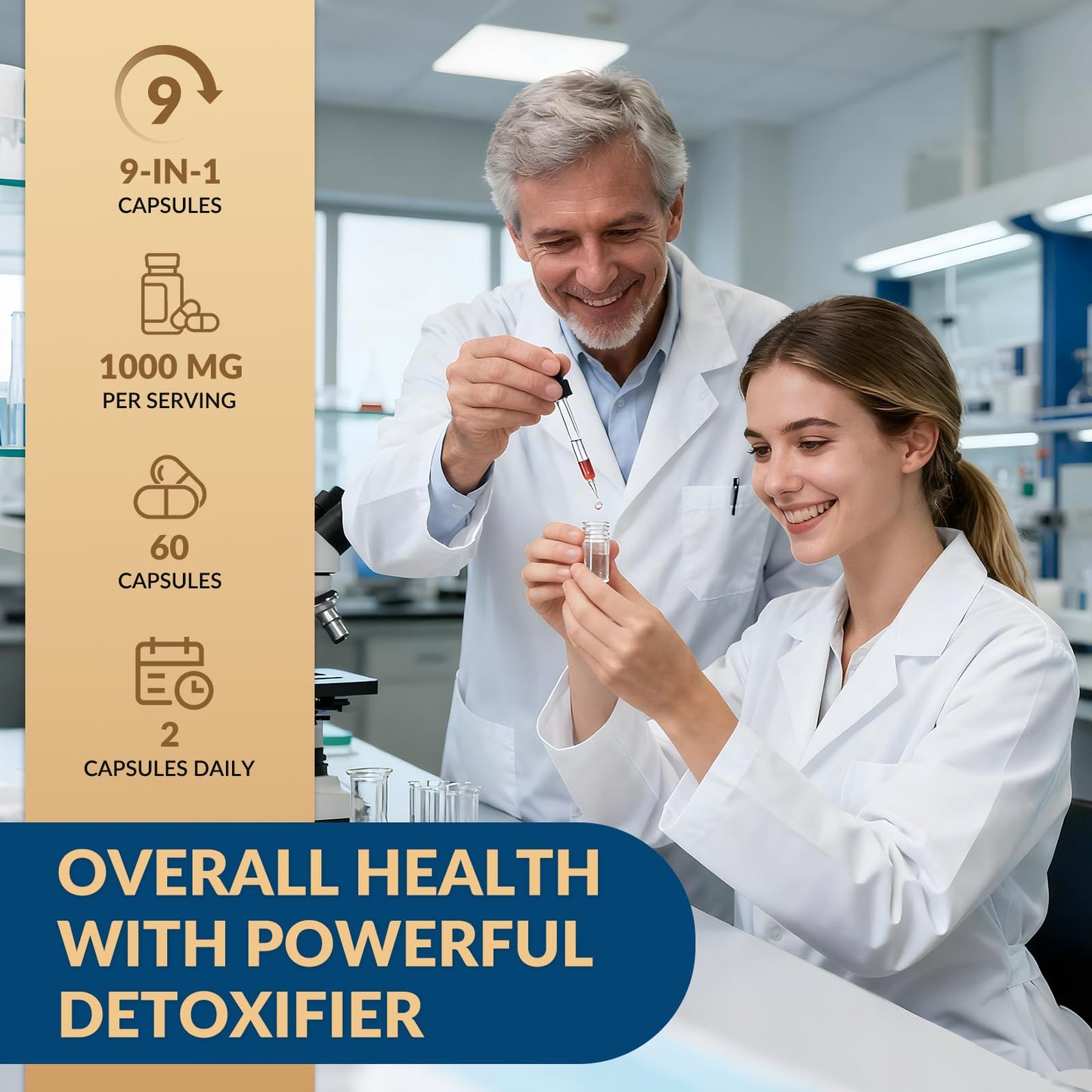 GZ HAOYUAN Zeolite Detox Capsules – Clinoptilolite Zeolite Supplement with Milk Thistle, Chlorella, Curcumin & PQQ for Gut, Liver & Full Body Detox Cleanse,