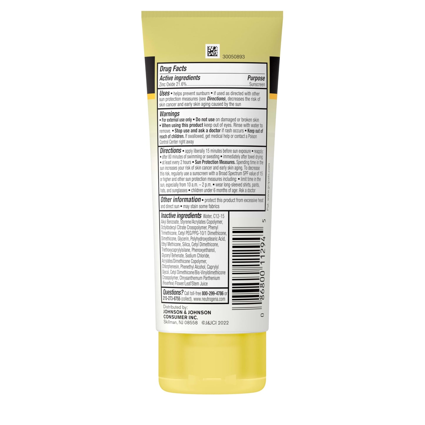 Neutrogena Sheer Zinc Oxide Kids Mineral Sunscreen Lotion, Broad Spectrum SPF 50+ with UVA/UVB Protection, Water-Resistant for 80 Minutes, Paraben-, Dye-, Fragrance- & Tear Free, 3 fl. oz