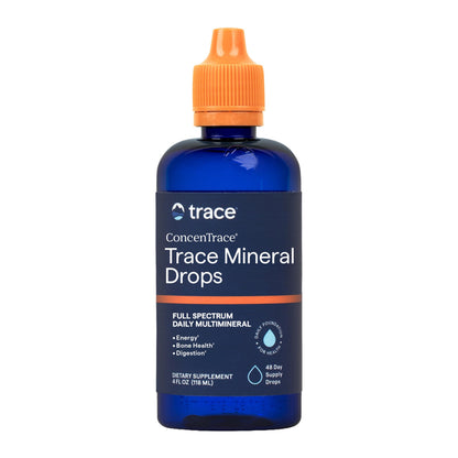Trace Minerals ConcenTrace Trace Mineral Drops | Supports Energy, Digestion, Bone Health & Hydration, 70+ Ionic w/Magnesium, Chloride & Potassium