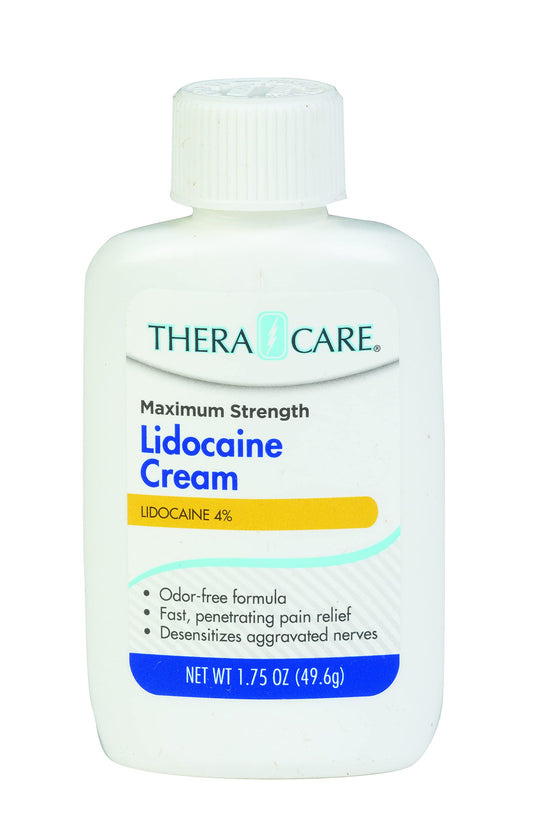 TheraCare Maximum Strength OTC Lidocaine Cream | Numbs Away Pain | Long-Lasting Relief | Non-Greasy | 1.75 Oz Thera Care buy supplements Au