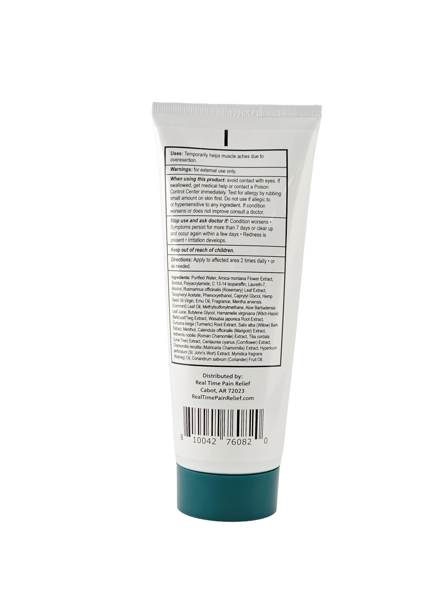Real Time Pain Relief Hemp Oil Plus 7 oz Tube | 20 Natural Ingredients: 5% Arnica, Turmeric & More | Fast-Absorbing Lotion for Muscles, Hands, Feet, Ankles, Back, Shoulders & Knees Real Time Pain ReliefBuy Supplements Australia