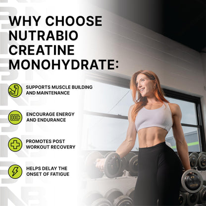 NutraBio Pure Micronized Creatine Monohydrate Powder Supplement, Unflavored, (1000 g) - Supports Bulk Muscle Energy, Recovery, and Strength - HPLC Tested Creatine Powder