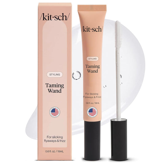 Kitsch Hair Taming Wand - Fly Away Stick For Hair with Biotin, Aloe & Vitamin E | Clear Hair Mascara for Flyaways, Slick Back Style