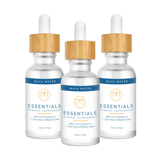 MAYU Trace Mineral Drops - 3 Bottles - 80+ Full-Spectrum Ionic Minerals for Water - Great-Tasting Mineral Supplement for Hydration - Magnesium, Potassium & Zinc - No Additives - 90 Servings mayu buy supplements Au