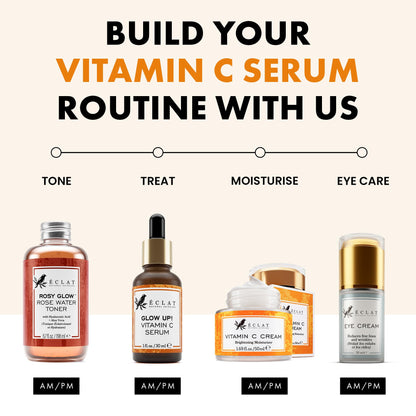 Eclat Skincare Vitamin C Serum - Skin Care for Dark Spots, Vitamin C Serum for Face with Hyaluronic Acid, Ferulic Acid, & Vit E