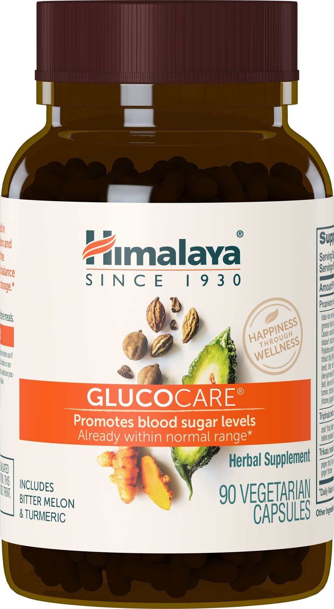 Himalaya GlucoCare – Herbal Glucose Metabolism & Pancreatic Support with Bitter Melon, Gymnema, Triphala & Turmeric – Natural Blood Sugar Support
