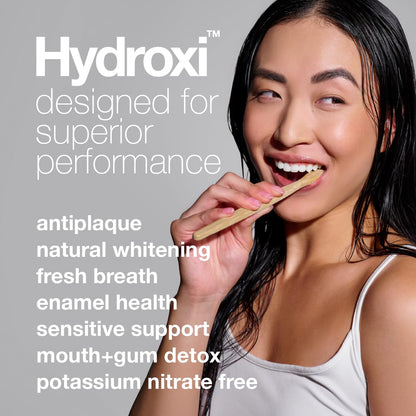 Davids Hydroxi Fluoride Free Nano Hydroxyapatite Toothpaste for Remineralizing, Sensitive Support, Whitening, Antiplaque, SLS Free,