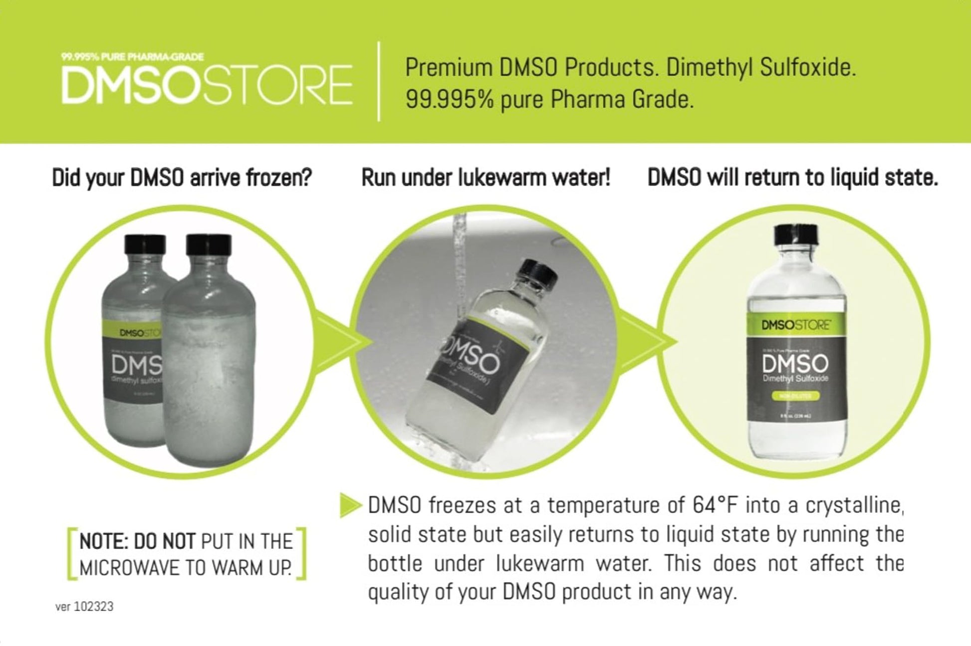 DMSO 16 oz. Pure 99.995% Liquid | USP Grade Dimethyl Sulfoxide | Non-diluited | Low Odor | BPA Free DMSOSTOREBuy Supplements Australia