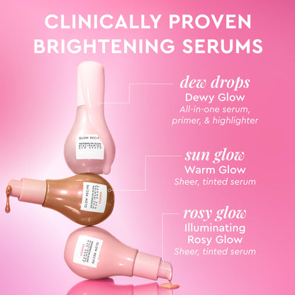 Glow Recipe Watermelon Niacinamide Dew Drops - Brightening, Plumping Hydrating Face Serum, Makeup Primer + Liquid Highlighter with Hyaluronic Acid