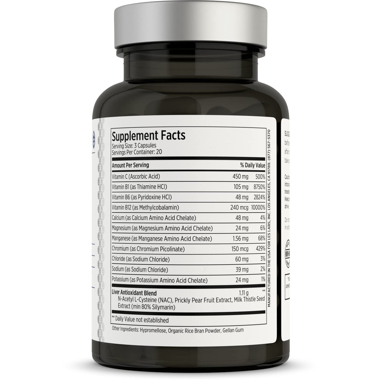 LES Labs DeToxx – Better Mornings & Recovery, Liver Support, Electrolyte Replenishment & Glutathione Support – Prickly Pear, Milk Thistle & NAC