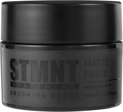 STMNT Grooming Goods Matte Paste 3.38 oz | All Day Strong Hold & High Volume | Hair Clay Paste For Men | Non-Greasy Formula | Texture Paste for Hair