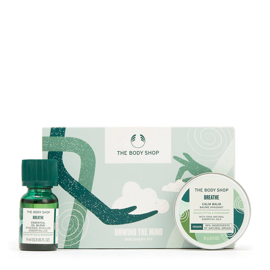 The Body Shop Duo Breathe Gift Set, For All Skin Types, 2-Piece Set, Includes Oil Blend and Balm The Body ShopBuy Supplements Australia