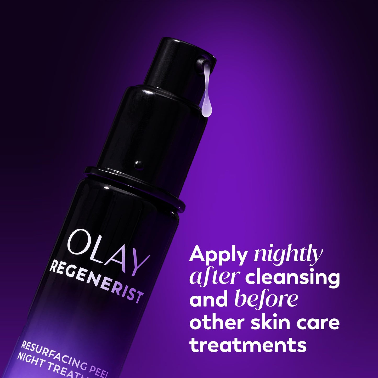 Olay Regenerist Chemical Peel for Face, Overnight Face Peel Mask, Anti-Aging Skin Care, Night Serum, For Fine Lines & Dark Spots, Fragrance-Free