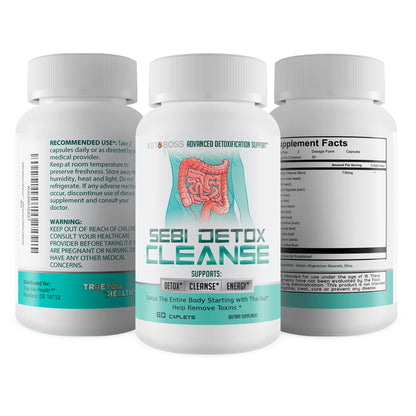 Sebi Detox Cleanse - Advanced Detoxification Support - Detox The Entire Body Starting with The Gut - Help Remove Toxins - Inspired by dr sebi Products
