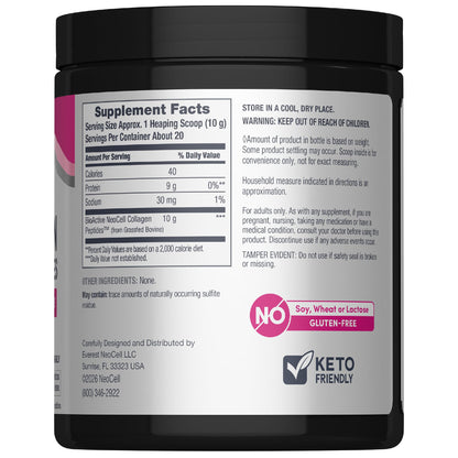 NeoCell Grassfed Collagen Peptides Powder | 7 oz | Unflavored | for Women and Men | Hair, Skin, & Nails