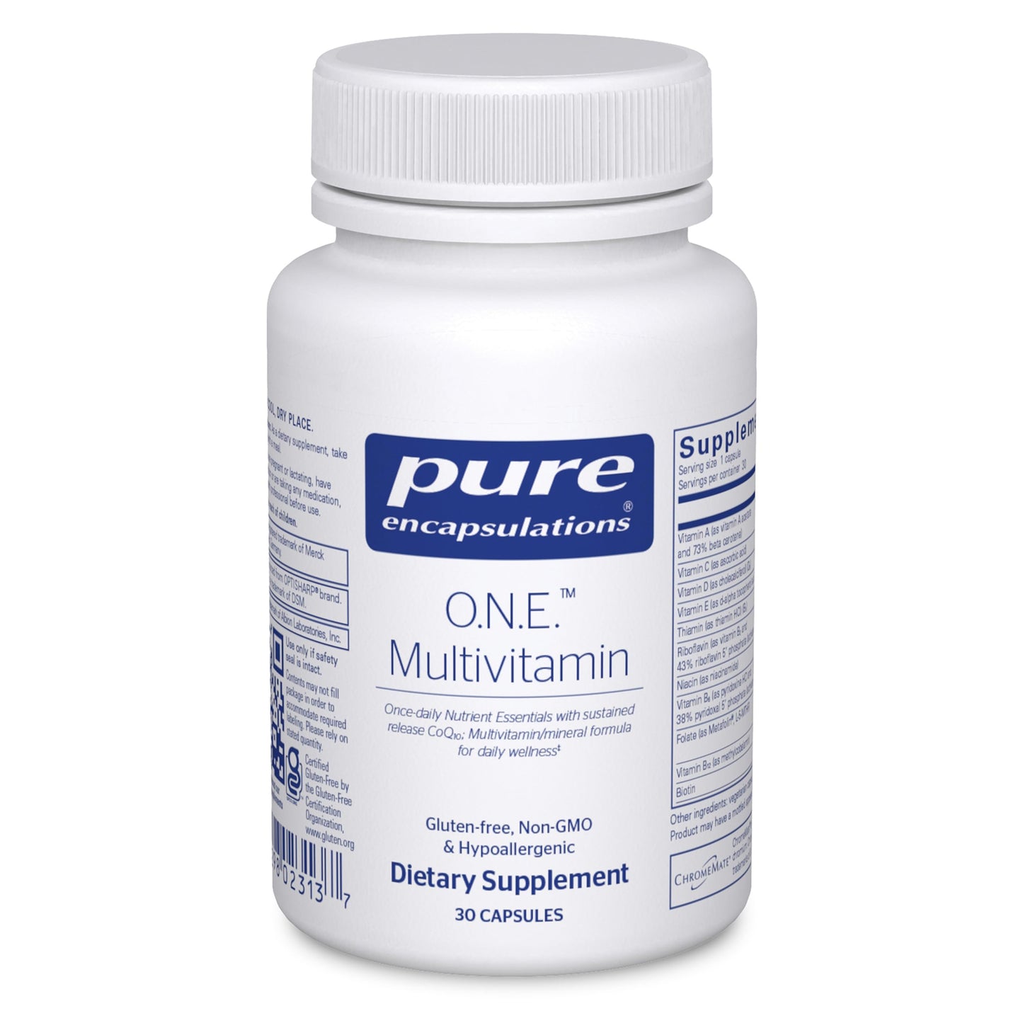 Pure Encapsulations O.N.E. Multivitamin - Once Daily Multivitamin with Antioxidant Complex Metafolin, CoQ10, and Lutein to Support Vision, Cognitive Function, and Cellular Health* - 30 Capsules Pure Encapsulations buy supplements Au
