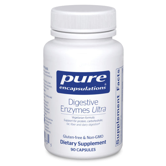 Pure Encapsulations Digestive Enzymes Ultra - Vegetarian Digestive Enzyme Supplement to Support Protein, Carb, Fiber, and Dairy Digestion* - 90 Capsules