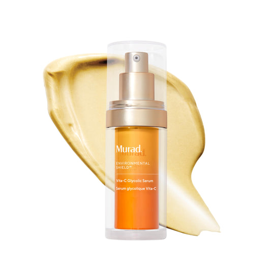Murad Vita-C Glycolic Serum - Advanced Brightening Vitamin C and Glycolic Acid Face Serum for Improved Skin Tone and Texture - Gold-Stabilized Vitamin C