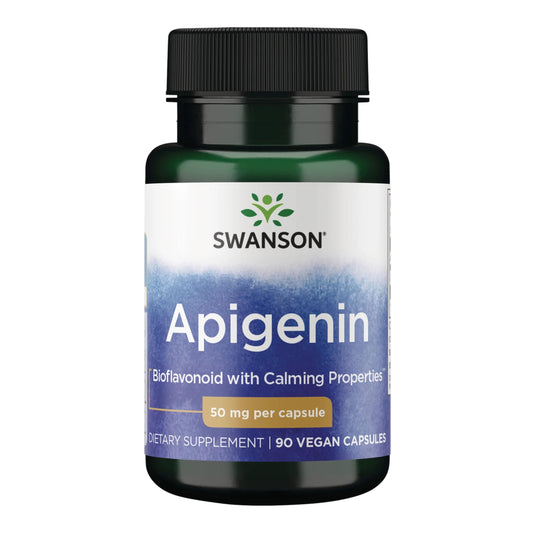 Swanson Apigenin – Sleep and Relaxation Supplement – Natural Support – 90 Caps, 50 mg (Packaging may Vary)