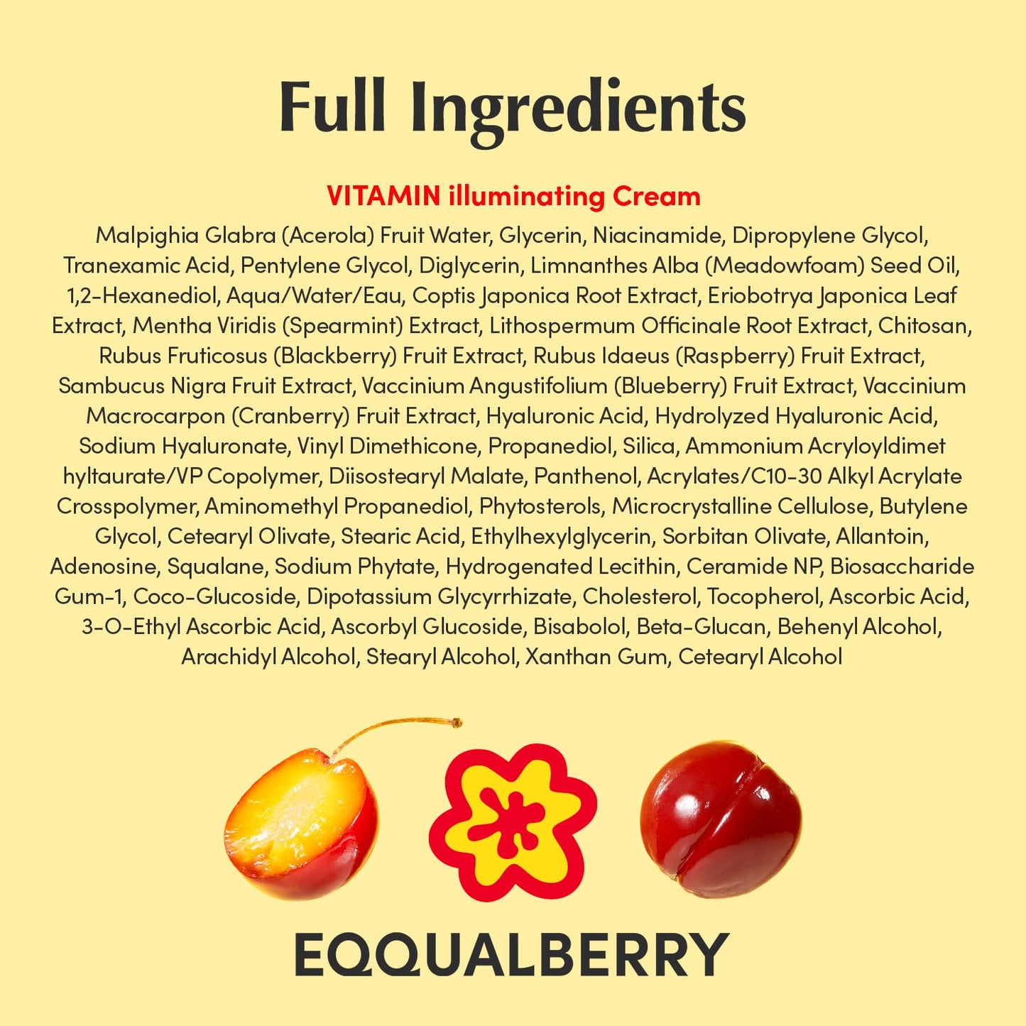 EQQUALBERRY Vitamin Illuminating Cream | Vitamin C & 5% Niacinamide+3% TXA | Dark Spots & Ceramide Barrier Strength Face Moisturizer | Glowy, Lightweight Hydration