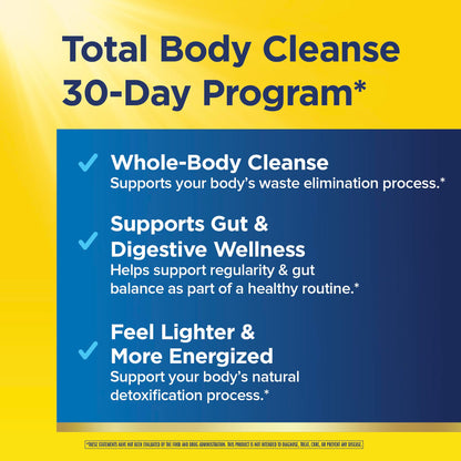 Renew Life Cleanse Smart Advanced Total Body Program, 2-Part Detox Cleanse Promotes Digestive Regularity and Supports Waste Elimination, Herbal Blend