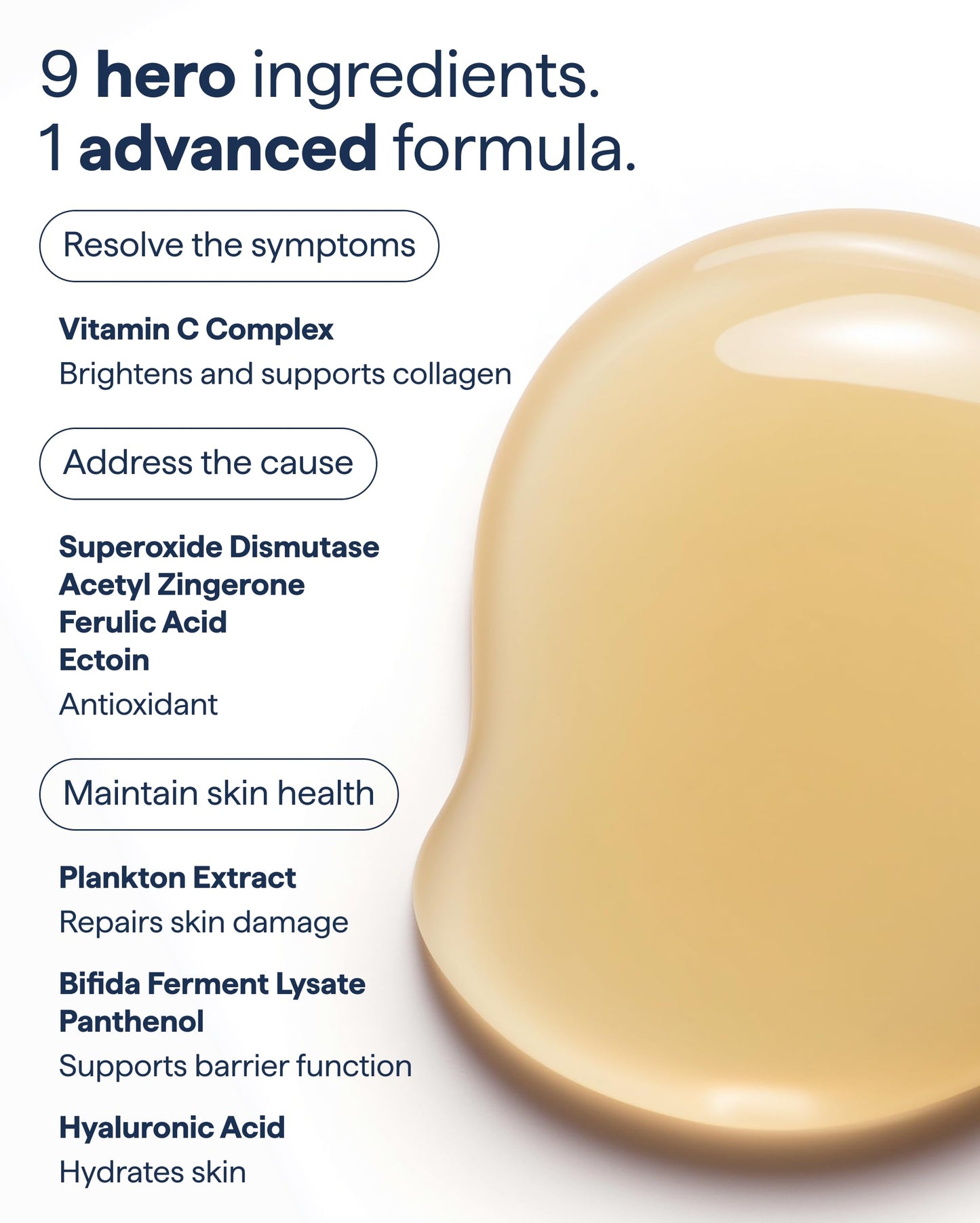 Remedy for Daily Defense | 15% Vitamin C Complex Brightening Serum | Stabilized Vitamin C with Next-Gen Antioxidants, Ferulic Acid, Ectoin