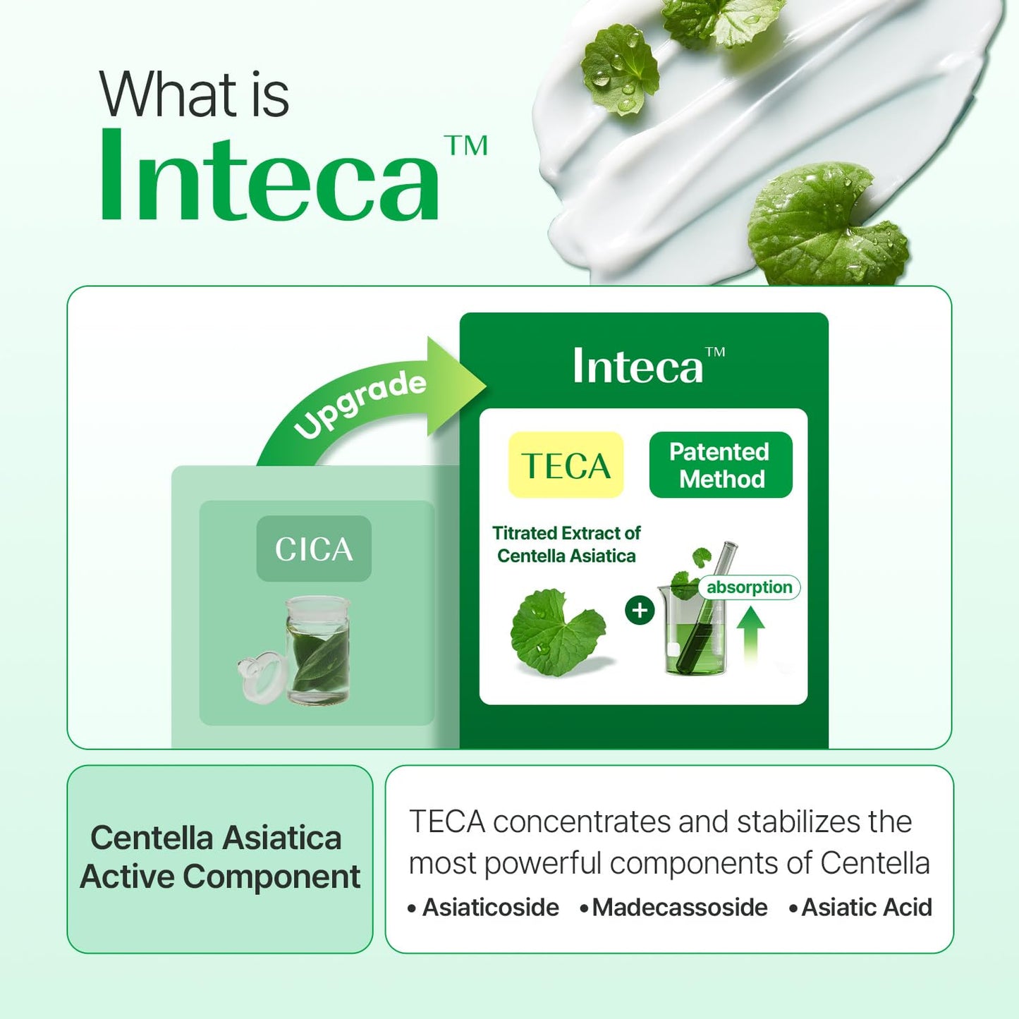 MAKE P:REM INTECA Soothing Cream, Quick Calming Facial Cream with Advanced CICA for All Skin Types, Oily Skin, EVE VEGAN,