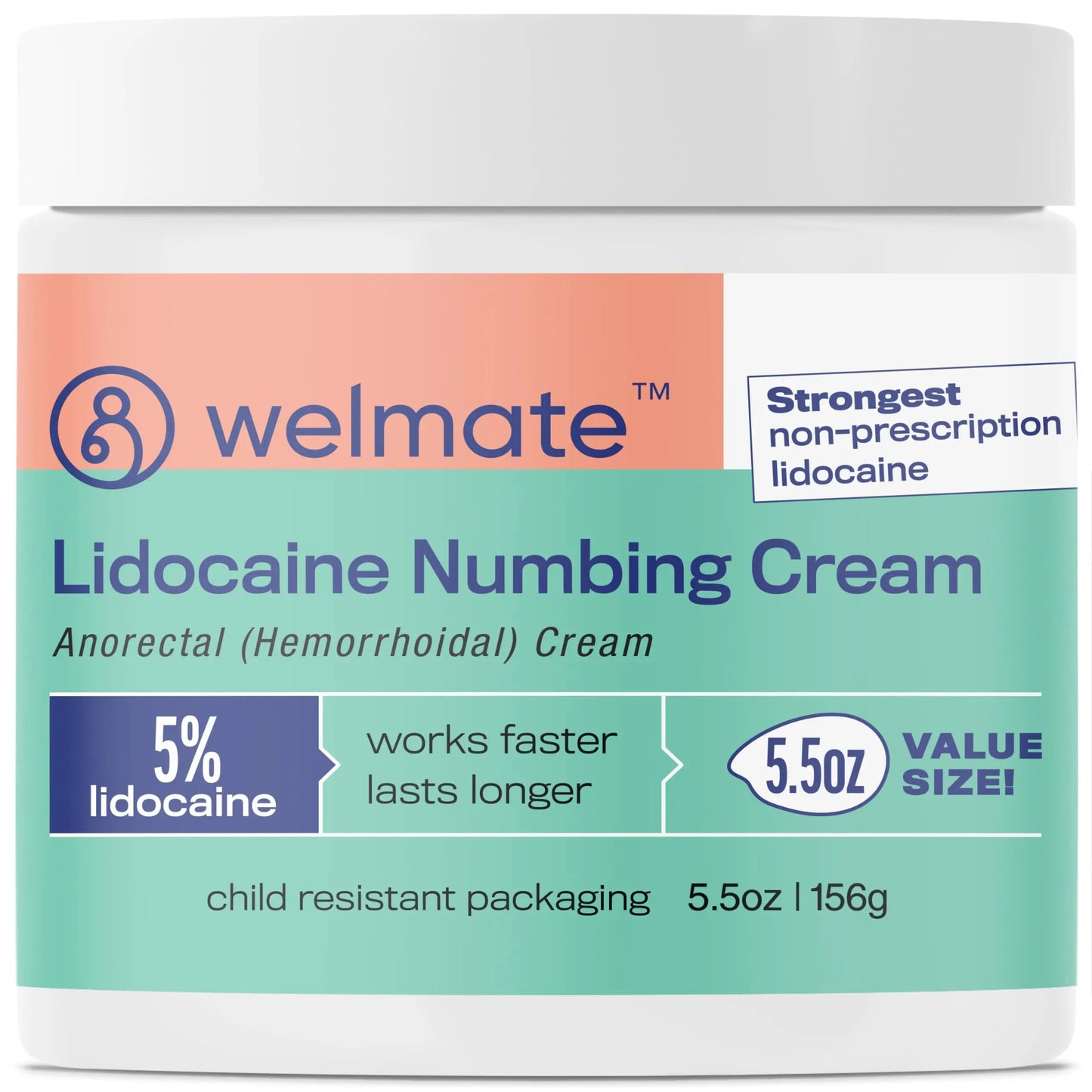 WELMATE 5% Lidocaine Hemorrhoid Relief Cream, Maximum Strength Anorectal Cream, 5.5 oz WELMATEBuy Supplements Australia