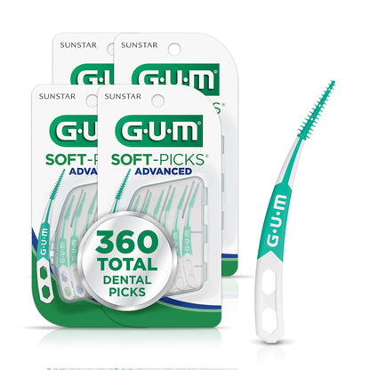GUM Soft-Picks Advanced – Easy-to-Use Interdental Picks for Plaque Removal & Gum Health with Convenient Carry Case, Dentist Recommended