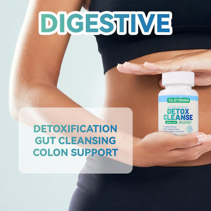 DIATMOON Gut Cleanse Capsules, Gut and Colon Support, Detox & Cleanse, for 15 Days, Non-GMOs, Non-Gluten, Vegan, Colon Cleanse Supplement, 30 Count