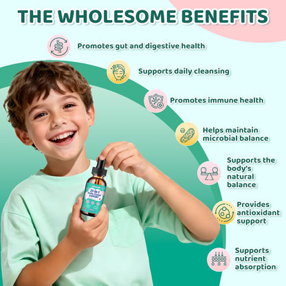21 in 1 Parasite Cleanse for Humans & Kids, Herbal Gut Cleanse Liquid Drops – Wormwood, Black Walnut, Zeolite, Chlorella,10B Probiotics & Clove,