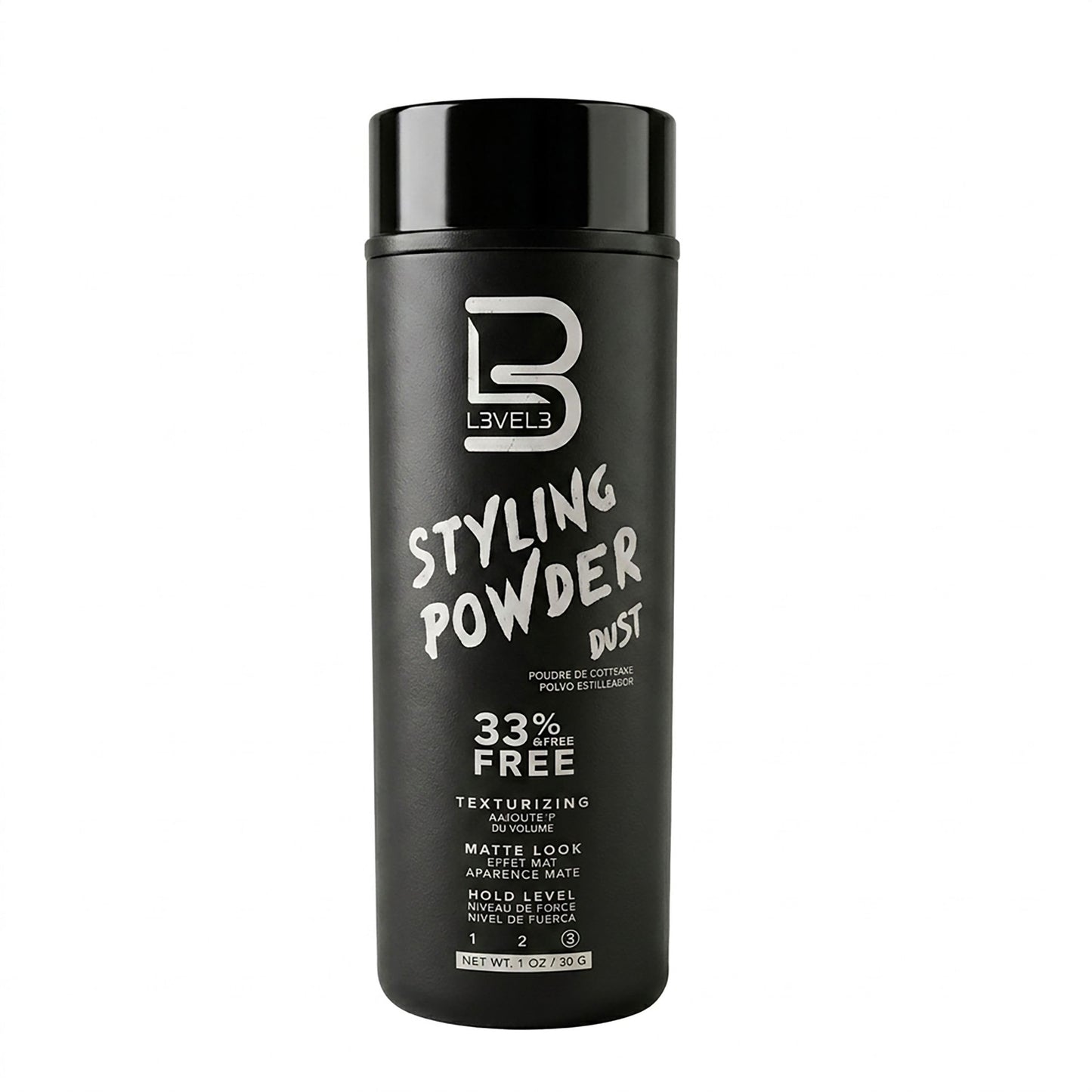 L3 Level 3 Styling Powder - Natural Look Mens Powder - Easy to Apply with No Oil or Greasy Residue (Small - 30 Grams)