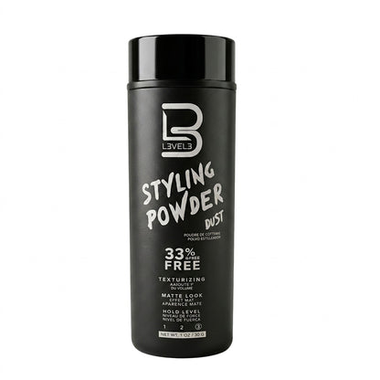 L3 Level 3 Styling Powder - Natural Look Mens Powder - Easy to Apply with No Oil or Greasy Residue (Small - 30 Grams)