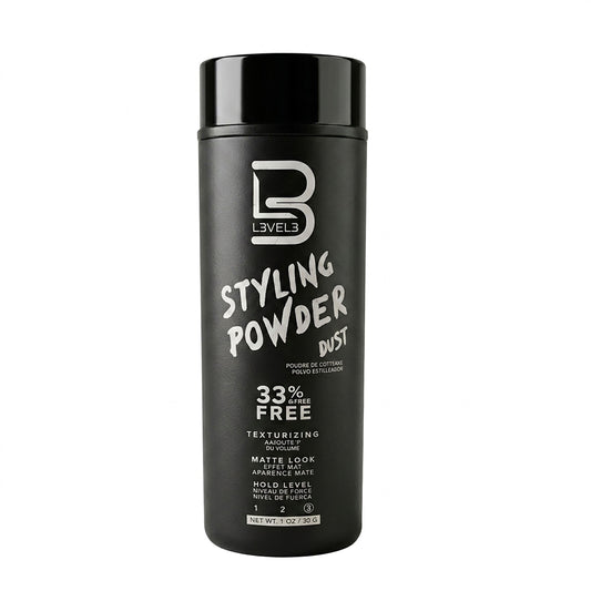 L3 Level 3 Styling Powder - Natural Look Mens Powder - Easy to Apply with No Oil or Greasy Residue (Small - 30 Grams)