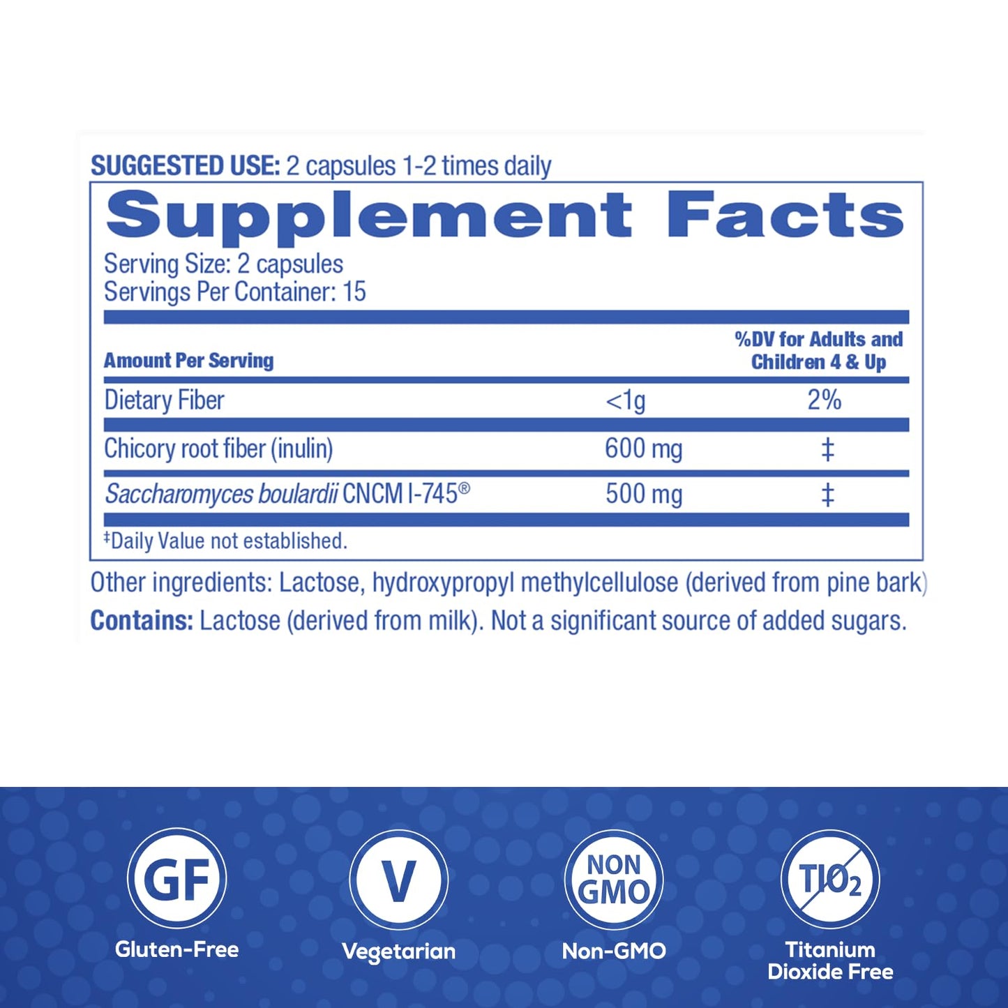 Florastor Advanced Pro+Pre Daily Probiotic and Prebiotic Supplement for Women and Men, Boosts Good Bacteria, Saccharomyces Boulardii