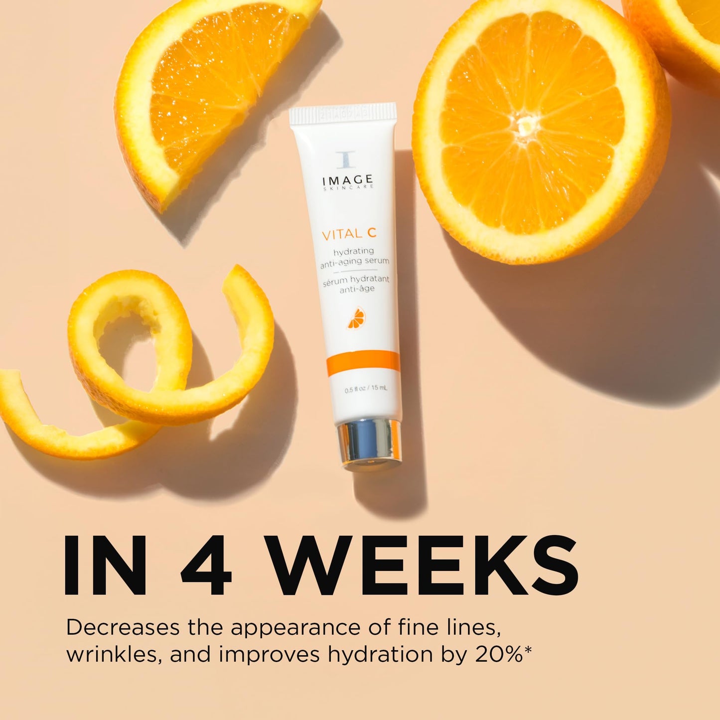 IMAGE Skincare, VITAL C Hydrating Anti-Aging Serum, with Potent Vitamin C to Brighten, Tone and Smooth Appearance of Wrinkles, Sample Size 0.5 fl oz