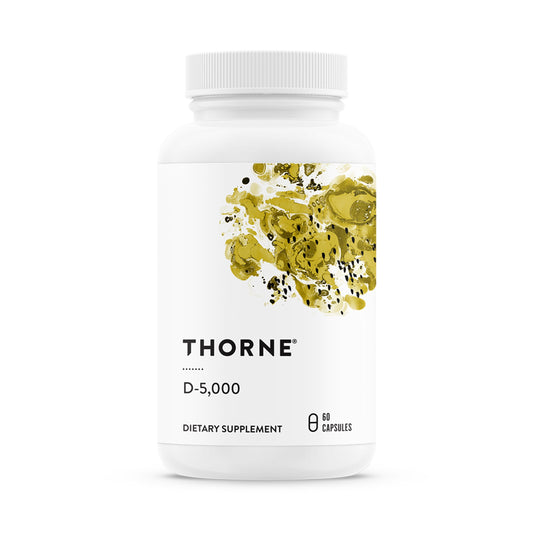 THORNE - Vitamin D-5,000 - Vitamin D3 Supplement - Supports Healthy Bones, Teeth & Muscles, Plus Cardiovascular & Immune Function* - NSF Certified for Sport - Gluten, Dairy & Soy-Free - 60 Capsules THORNE buy supplements Au