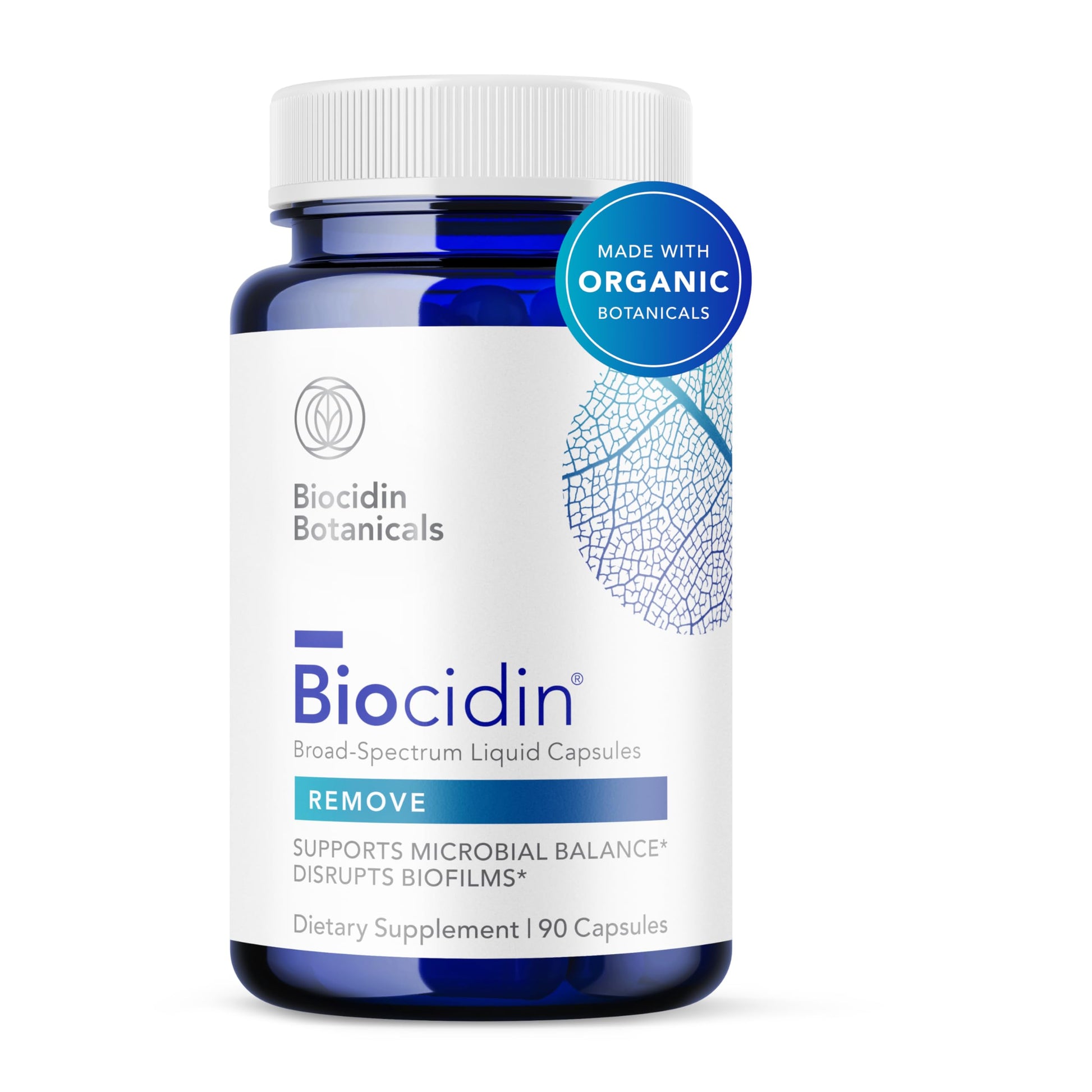 Biocidin Capsules - Biofilm Disruptor - Supports Gut Detox Cleanse, Healthy Microbial Balance, Immune Function & Gut Health - Professional-Grade Herbal Supplement with 18 Botanicals (90 Capsules) Bio-Botanical Research buy supplements Au