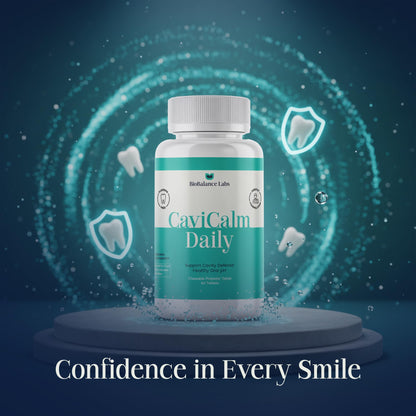Cavity Protection Chewable Tablet - for Healthy Teeth & Gums - Fresh Breath - Nano Hydroxyapatite - Xylitol - Oral Probiotic Supplement