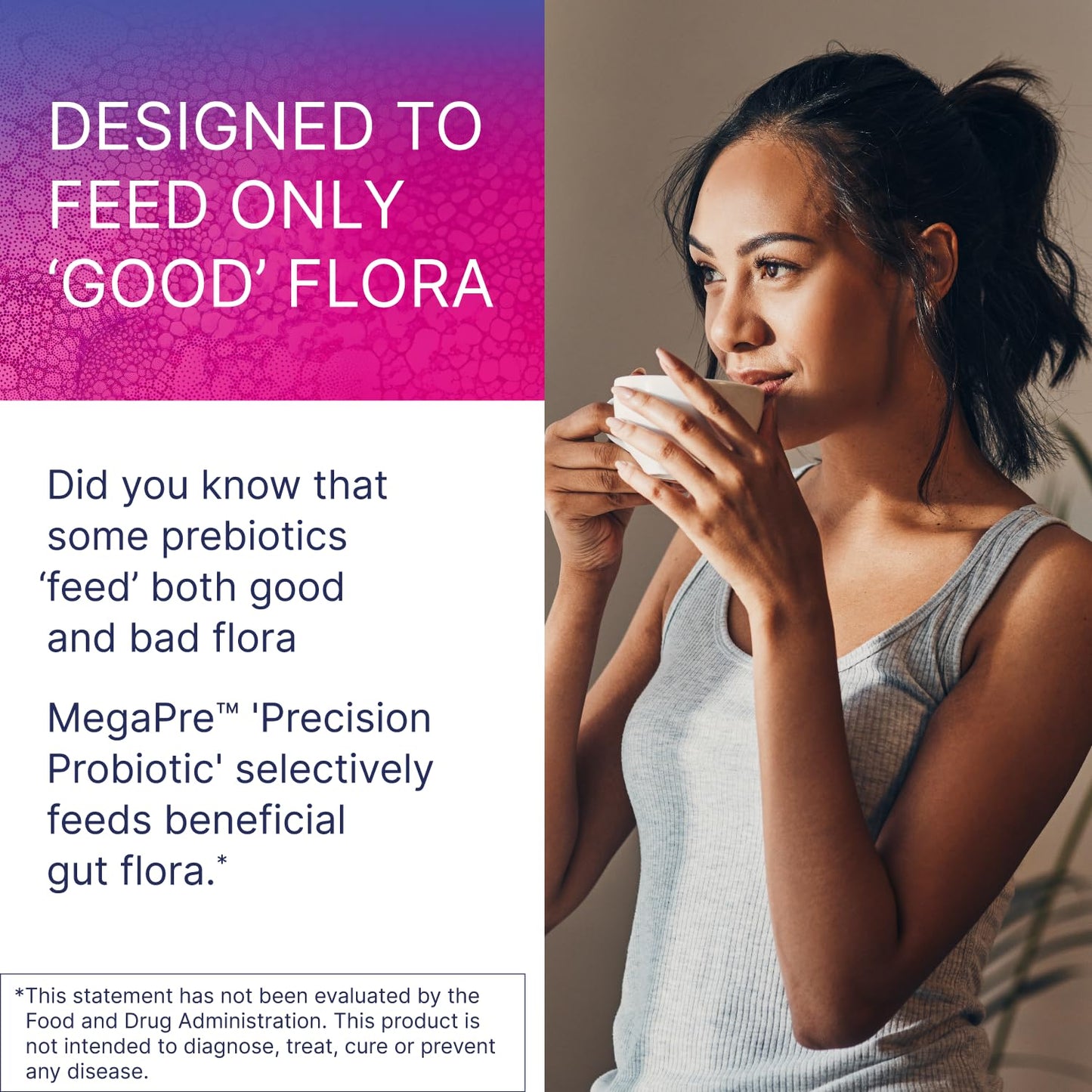 Microbiome Labs MegaPre Prebiotic Fiber Powder for Women, Men & Kids - Pre-Dosed Prebiotic Fiber Supplement Powder with Clinically Tested Oligosaccharides