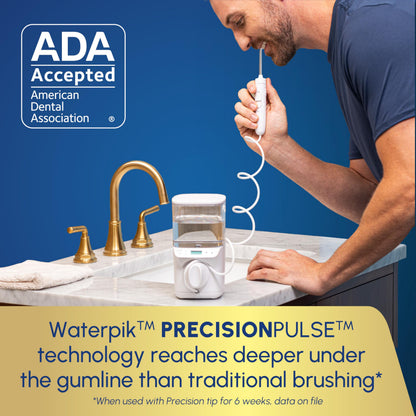 Waterpik Promax Water Flosser with SmartAdvance Mode for Daily Gum Health and Cleaning Teeth, Braces, Implants, ADA Accepted, Small Quiet Design,