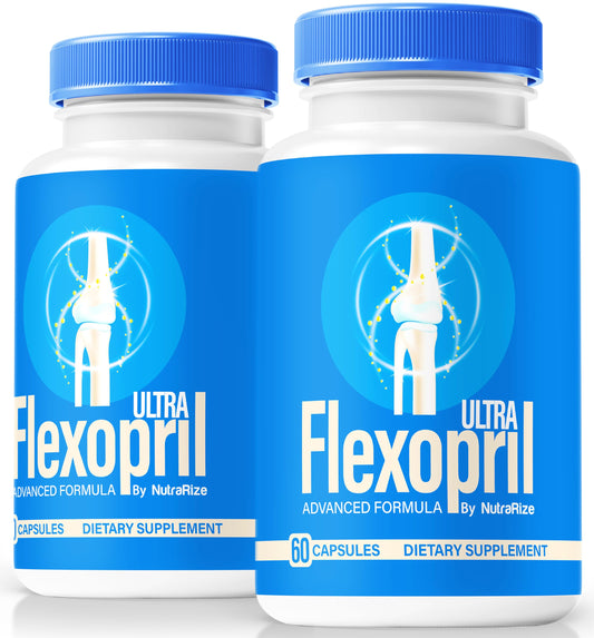 NutraRize (2 Pack) Flexopril Ultra Capsules, Official Flexopril for Joint Support, All-Natural Formula to Fortify Bones and Bolster Flexibility, Premium FlexoprilUltra Pills Review (120 Capsules) NutraRizeBuy Supplements Australia