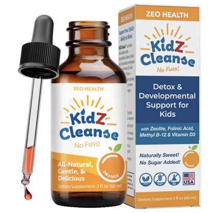 Zeolite Detox for Kids with Folinic Acid + Methyl B12 + D3 | Methylation + Heavy Metal Detox Support Supplement | Promotes Behavioral, Focus