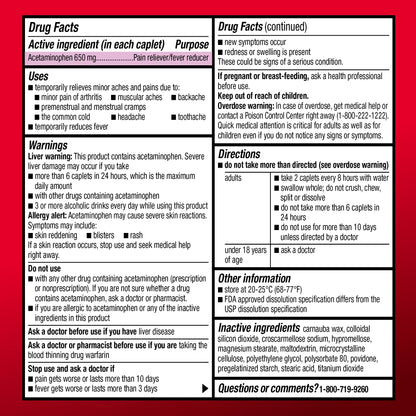 Amazon Basic Care Acetaminophen Extended-Release Tablets, 650 mg, Pain Reliever, Fever Reducer, Arthritis Pain, Headache, Backache, Menstrual Pain, 400 Count Amazon Basic Care buy supplements Au